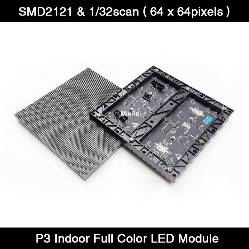 P3 HD 실내 풀 컬러 SMD RGB LED 비디오 사인, 192x192mm 매트릭스 LED 디스플레이 모듈 64x64 픽셀 고해상도 1/32 스캔 Hub75